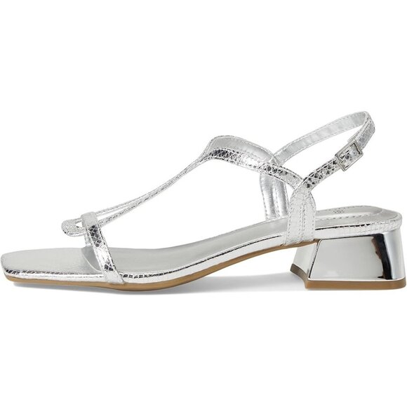Bandolino Primadon Women's Dress Sandals Silver Snake : 9.5 M, Synthetic - Picture 4 of 7
